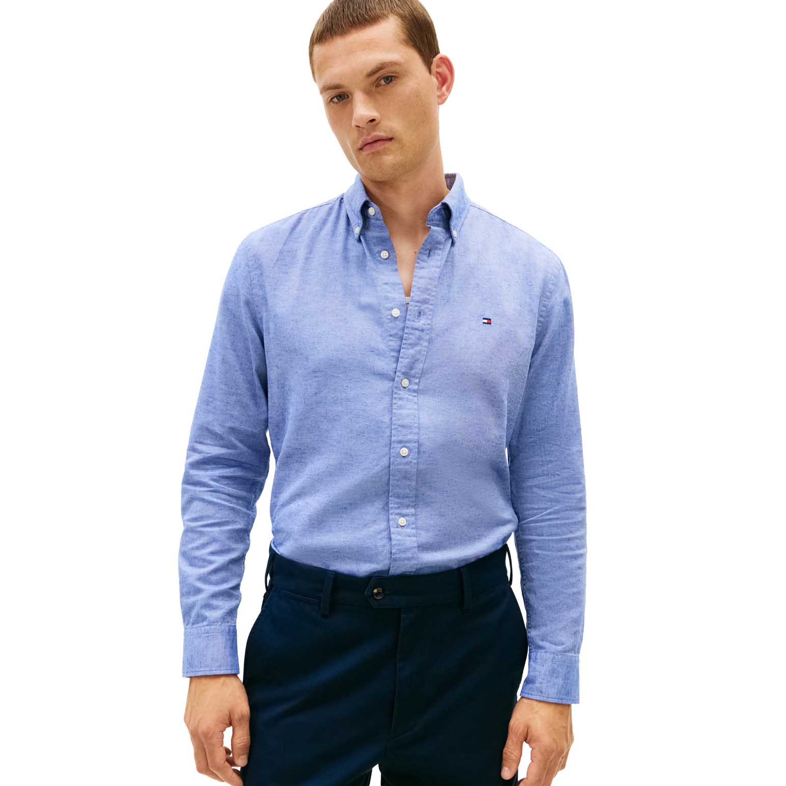 Tommy Hilfiger Brushed Linen Twill Rf Shirt